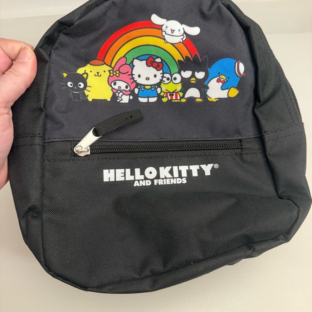 Hello Kitty Black Kids Backpack with Rainbow Friends - Picture 4 of 12